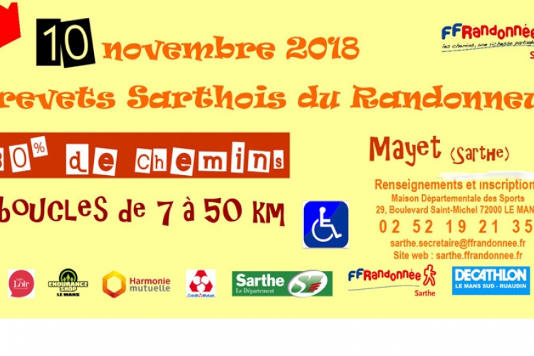 Brevets sarthois du randonneur 2018